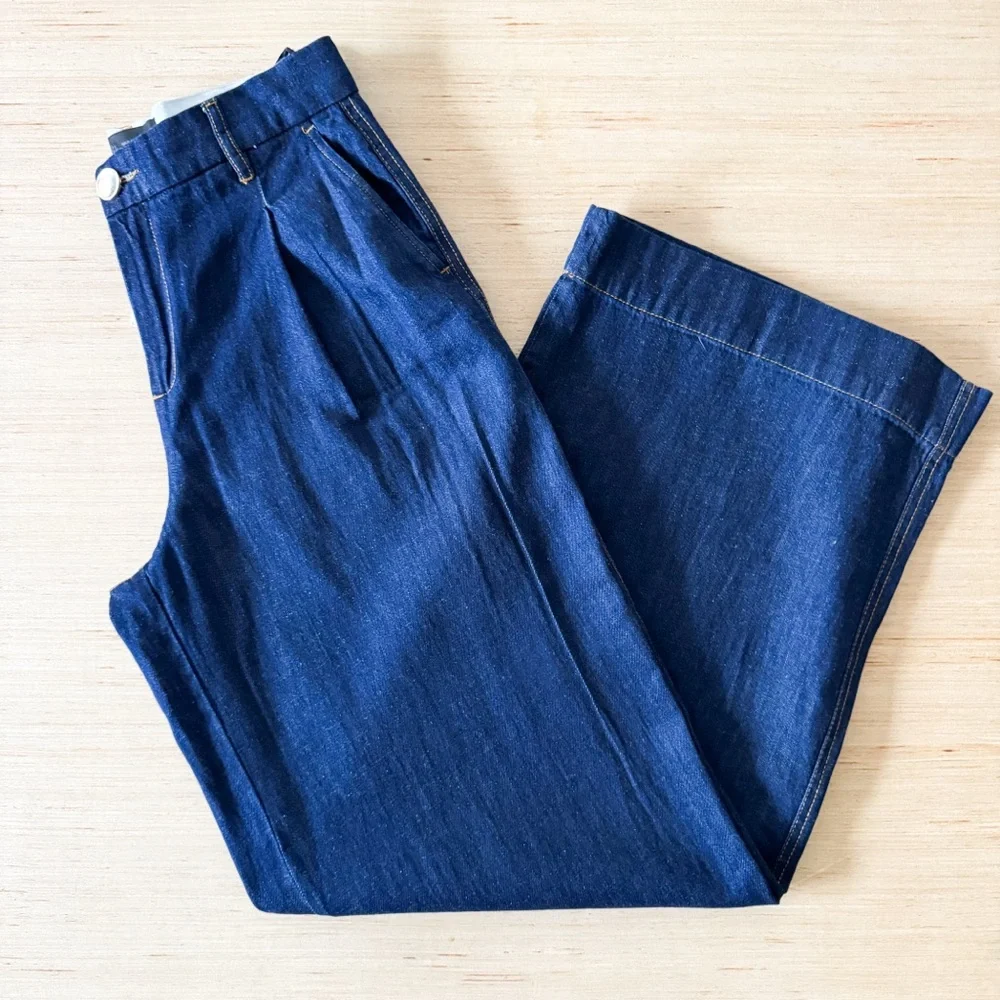 Zara pleated wide